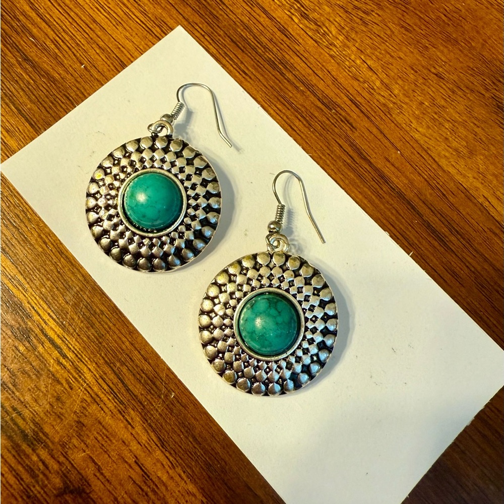 Silver and Turquoise Earrings